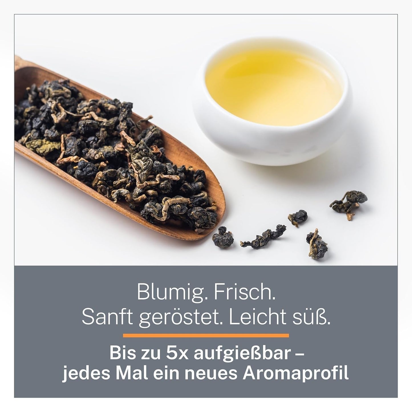 Ti Guan Yin Bio Oolong Tea 100g - Högkvalitativt ekologiskt Oolong-te från Kina - Wu Long (ceremoniell kvalitet) - För teälskare och kännare - Mycupoftea