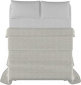 Sommartäcke Satin Stripes, polyester, kräm, 260X250 Cm Täcken och täcken Naty Shop