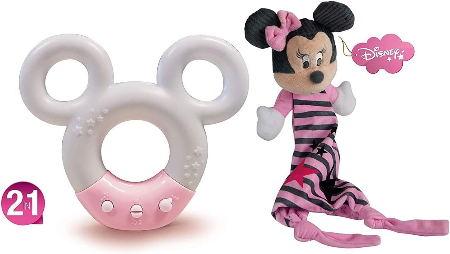 Clementoni 17396 Disney Baby Minnie Ljud & Färg Lampa Nattljus Vit Musik 0 månader + Jucarii Bebe Naty Shop