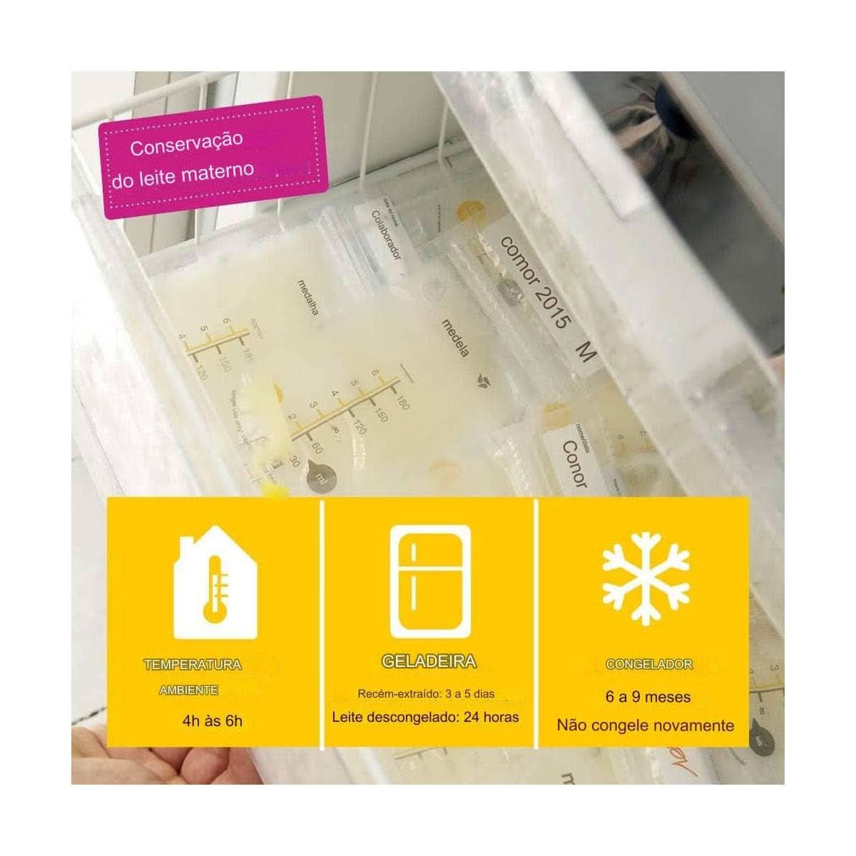 Medela bröstmjölksförvaringspåsar 25 st, ca. 200 ml, vit (spansk version) Mat och amningstillbehör Bebe Naty Shop