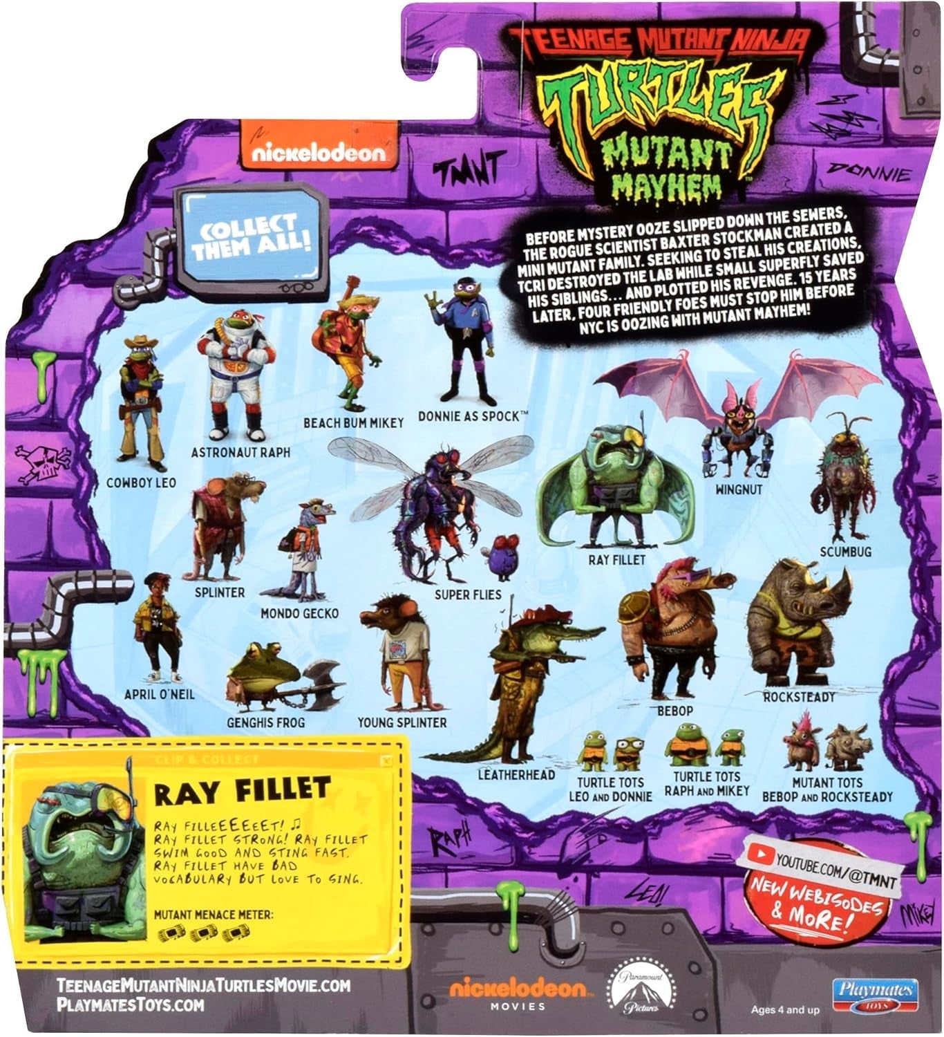 TEENAGE MUTANT NINJA Turtles - Basfigur Ray Fillet Actionfigurer Naty Shop