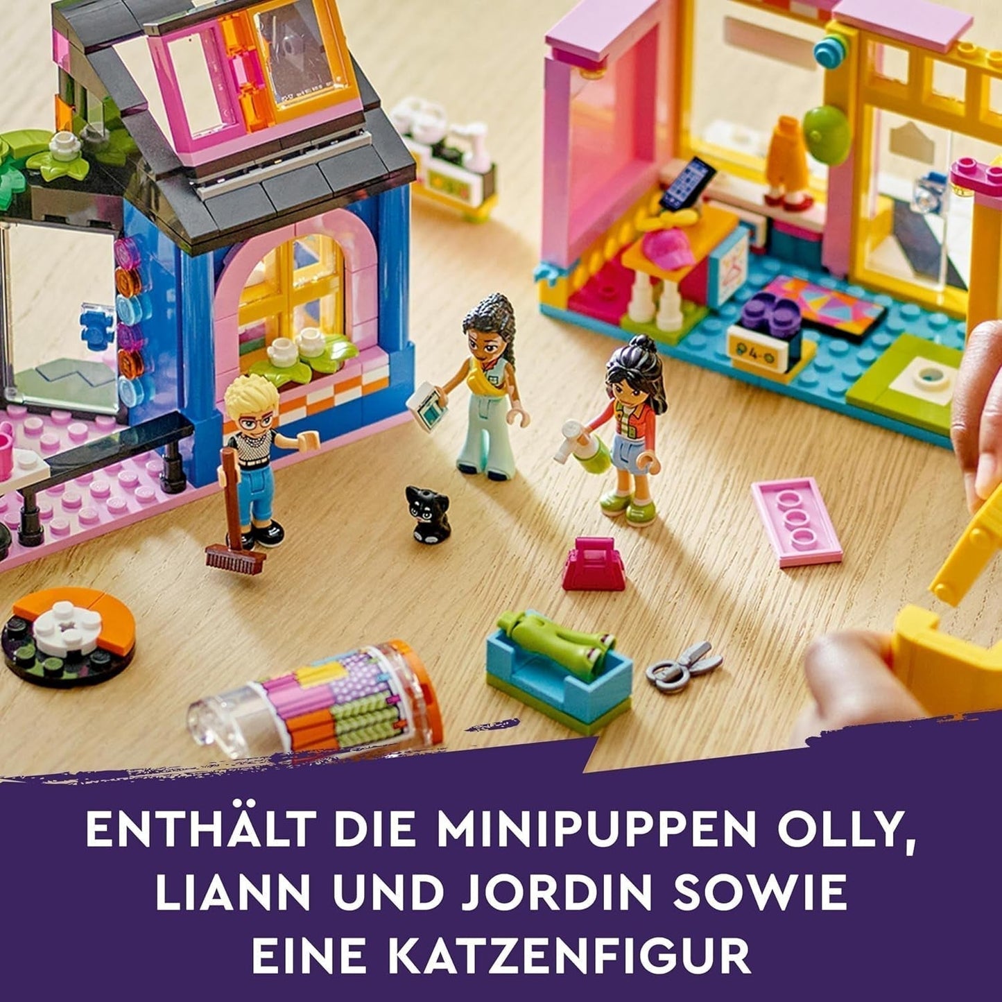 LEGO Friends Vintage Fashion Store Byggset för barn med leksaksaffär, figurer och katt, förebild för socio-emotionell utveckling, present till 6-åriga flickor och pojkar 42614 Byggset Besuche den LEGO-Store