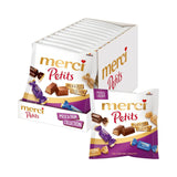 Merci Petits kaffegrädde - 12 x 125 g - Små vita chokladpraliner på fin choklad med kaffegrädde - individuellt inslagna chokladpraliner