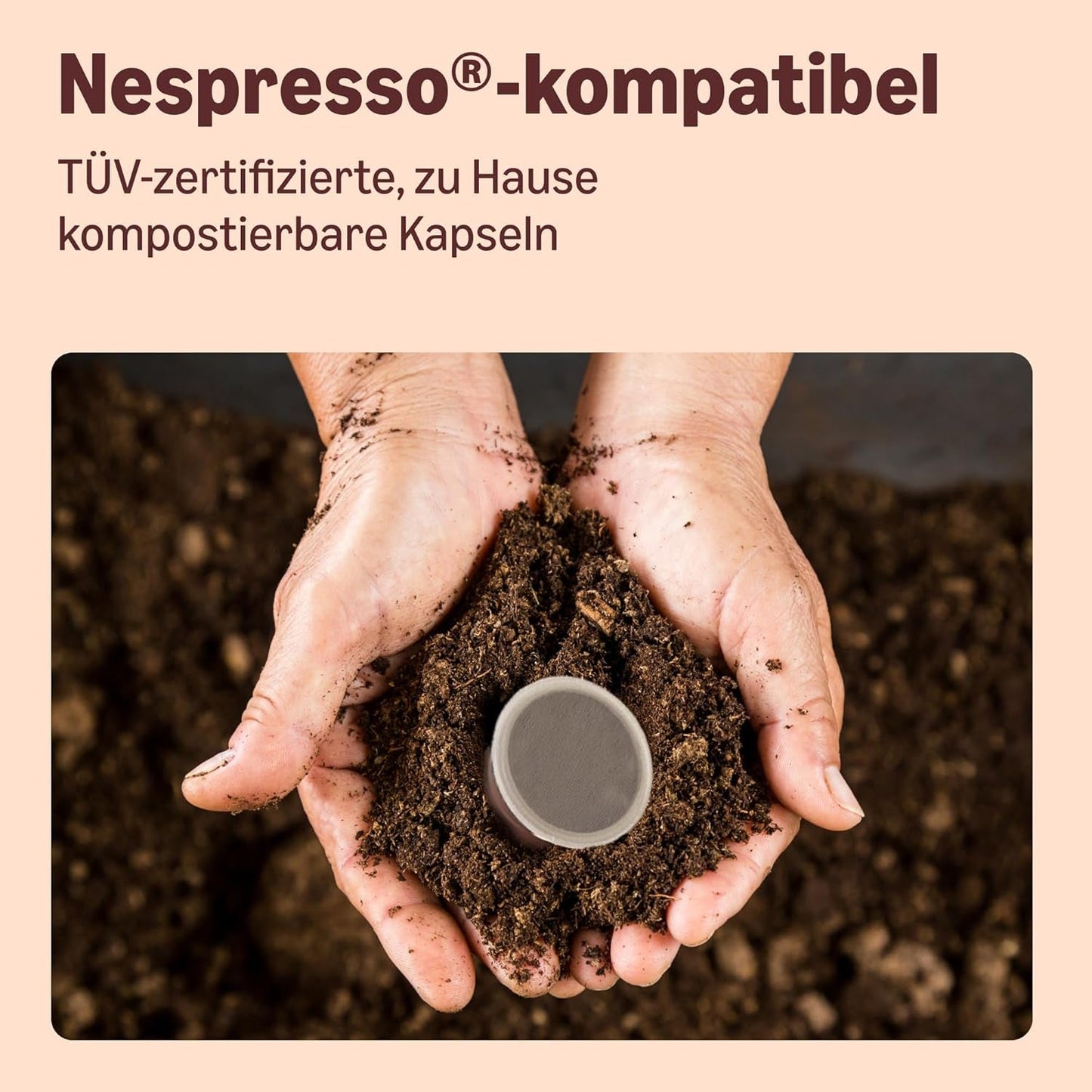 By Amazon Heimkompostierbare Kaffeekapseln, kompatibel med Nespresso, 100 % kolumbianischer Arabica, 20 Stück – Rainforest Alliance-zertifiziert