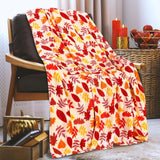 Elegant Comfort Lätt halloween-temafilt, mjuk, mysig och plysch, perfekt för att koppla av under denna spöklika säsong, 127 X 152,4 cm, Skull and Bones sängar och täcken Elegant Comfort Fall Leaves 50 X 60