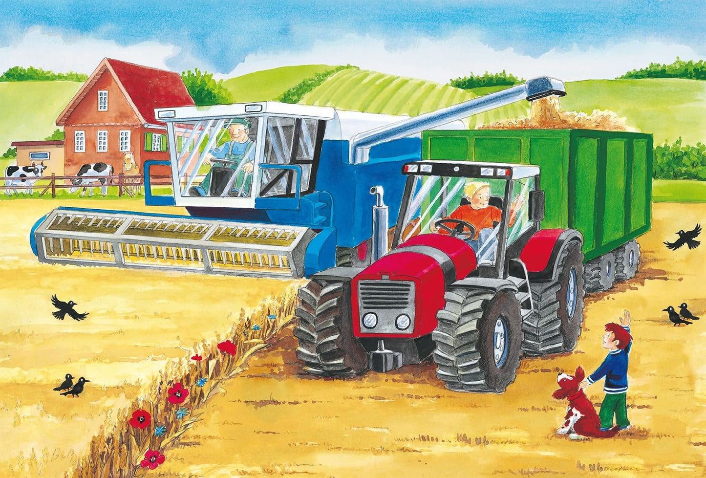 Schmidt Spiele 56216 Pussel för barn, 3X24 bitar Puzzle Naty Shop