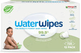 Waterwipes Plastikfreie, Texturierte Reinigungstücher Für Kleinkinder & Babies, 240 Stück (4 Packungen), 99,9 % Wasserbasierte Reinigungstücher, Unperfümiert Für Empfindliche Haut Naty Shop 720 Stück (12Er Pack)
