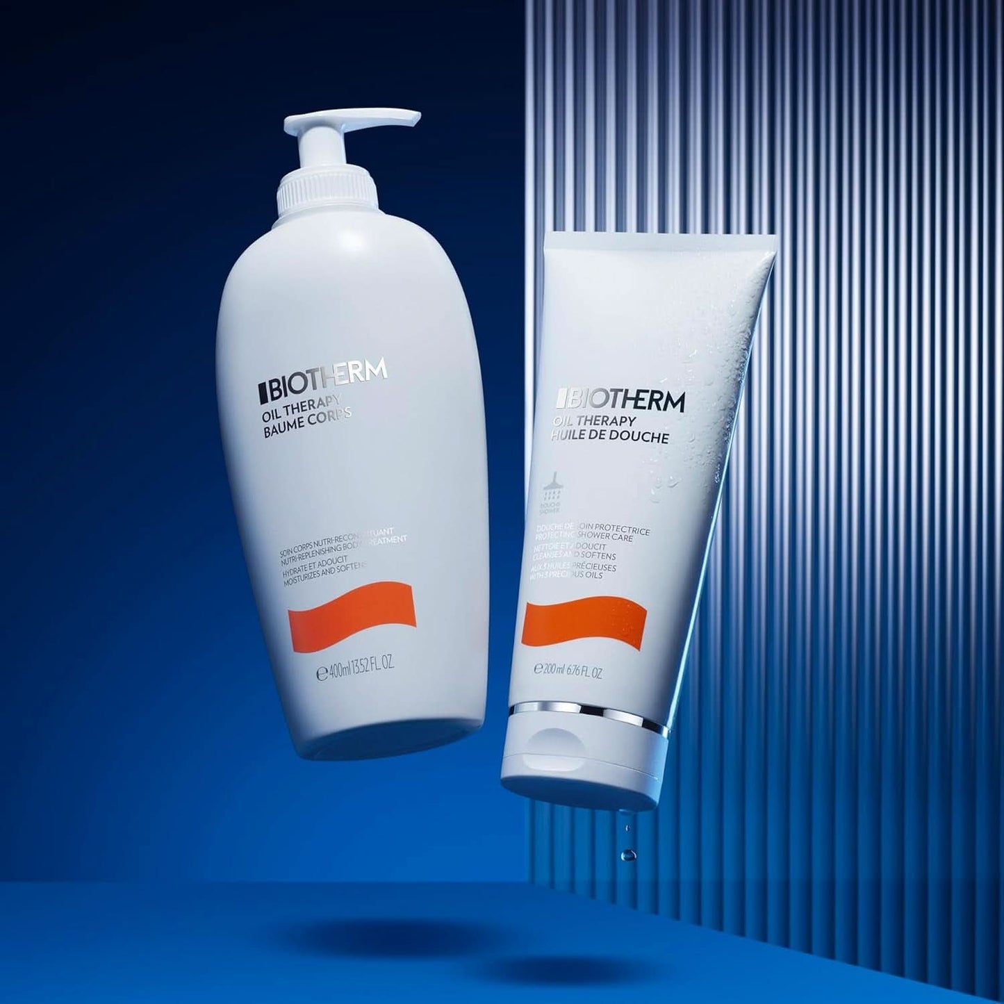 Biotherm Oil Therapy, speciell kroppslotion för grov och torr hud, 400 ml dusch och bad Naty Shop