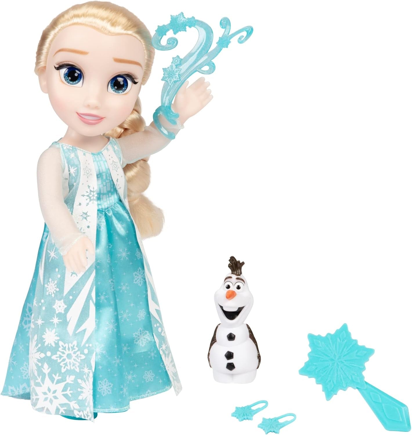 Disney Die Eiskönigin - Frozen - Singing ELSA Doll 35 cm, sjunger "Let It Go", inklusive tillbehör för extra kul, perfekt för tjejer från 3 år, 225306, Türkis