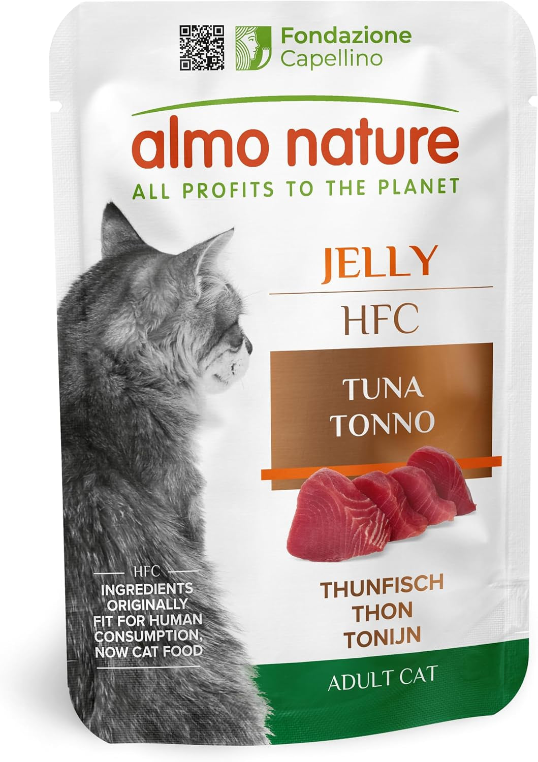 Almo Nature HFC Jelly våt kattmat - med tonfisk, förpackning om 24 (24 x 55 g)