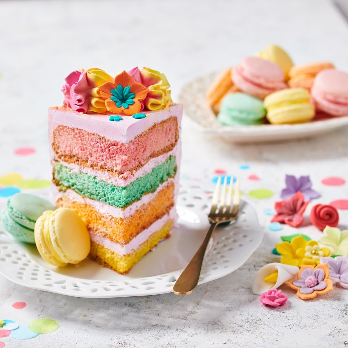 Funcakes Paste Colorants Matfärgningsset, 8 delar: Koncentrerad karamellfärg för deg, grädde, fondant, marsipan, deg, modellpasta och blompasta. Halal.