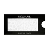 NÉONAIL Nagel Stempel Mit Schaber - Nägel Selber Machen - Nail Art Stämpel - Nageldesign Für Nagel Schablone - French Nails Stempel - Silikon Nagelstempel
