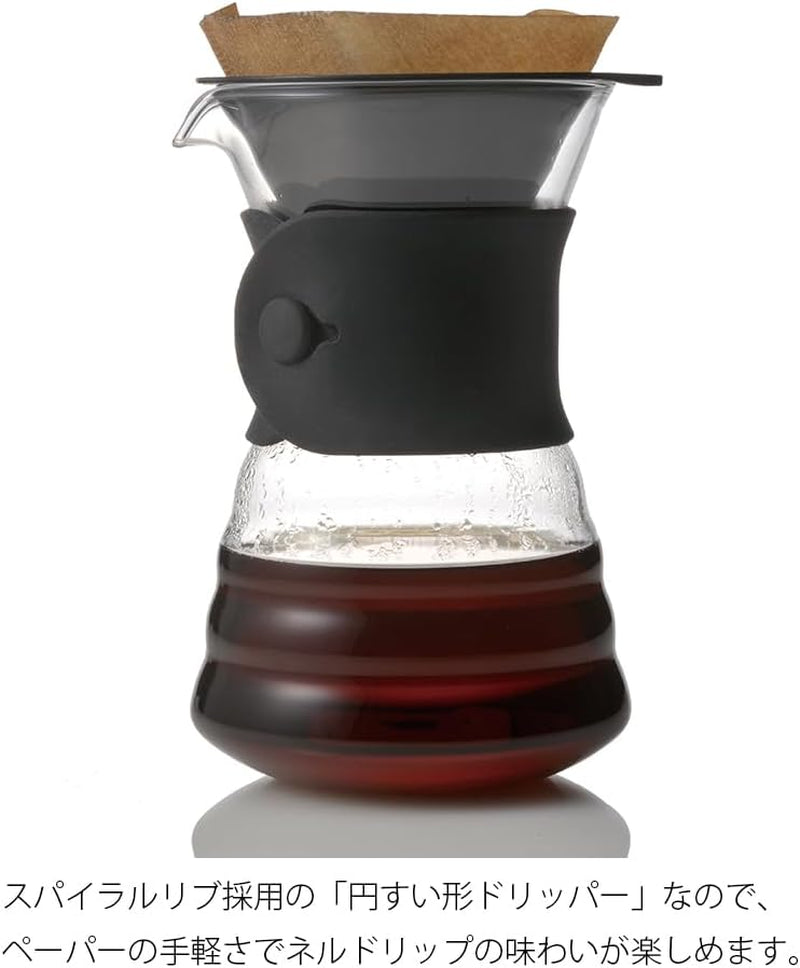 VDD-02B VD 700 ml V60 Karaff med dropp, för 2-3 koppar, transparent