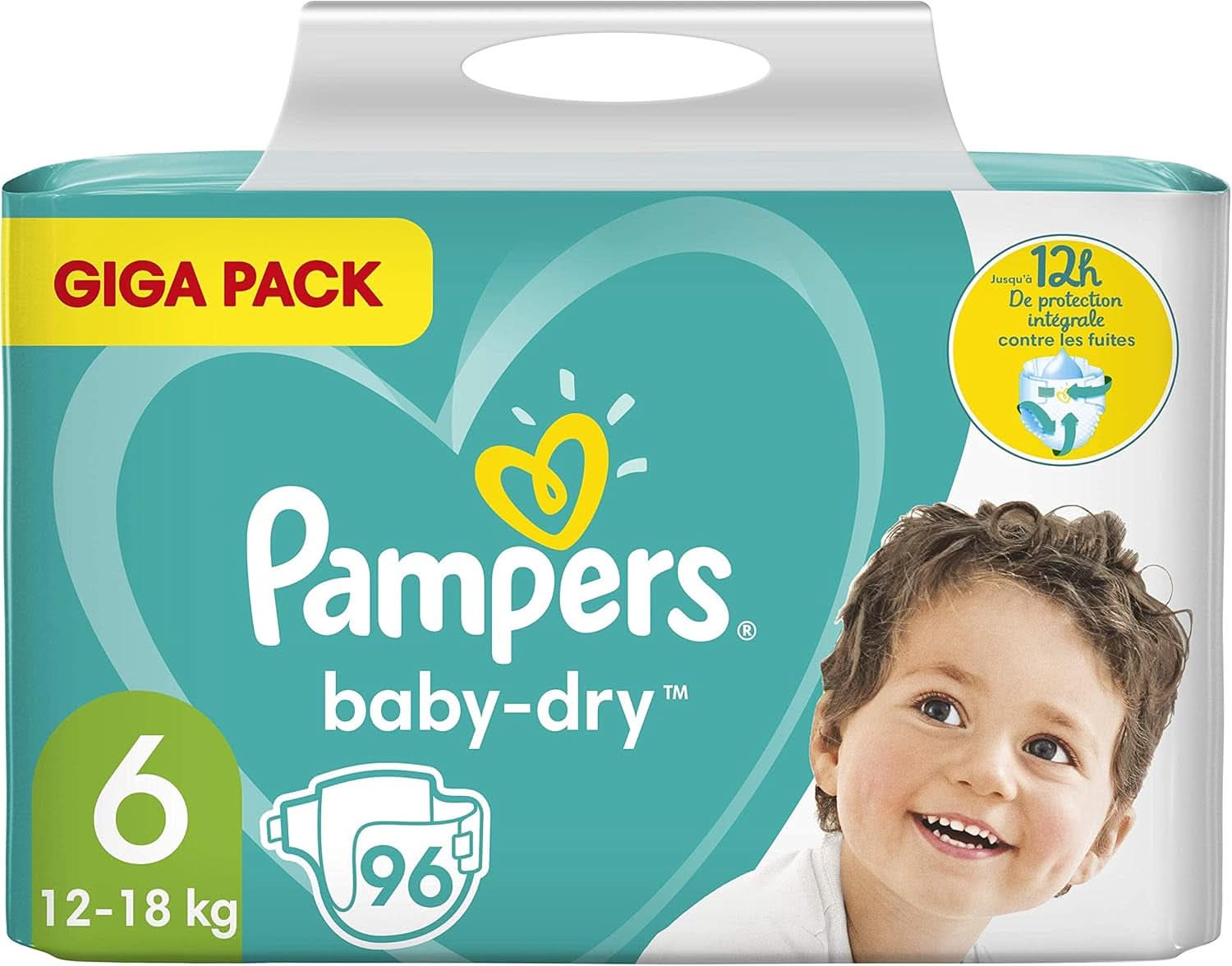 Pampers (Alte Version) Babyblöjor storlek 6 (12-18 kg), 96 st, extra stor, GIGA PACK Naty Shop