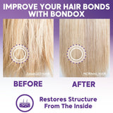 BLOND BONDOX HÅRBEHANDLING 1 kg Professionell lila värmemask - olivolja - återställer hårets elasticitet och flexibilitet, mjukar upp, återfuktar och tillför glans Naty Shop Hair Mask