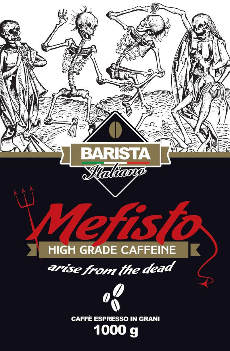 🔱 Mephisto - Extremt starkt kaffe 🔱 1 kg kaffebönor 🔱 Kaffe med hög koffeinhalt 🔱 Robust Premium
