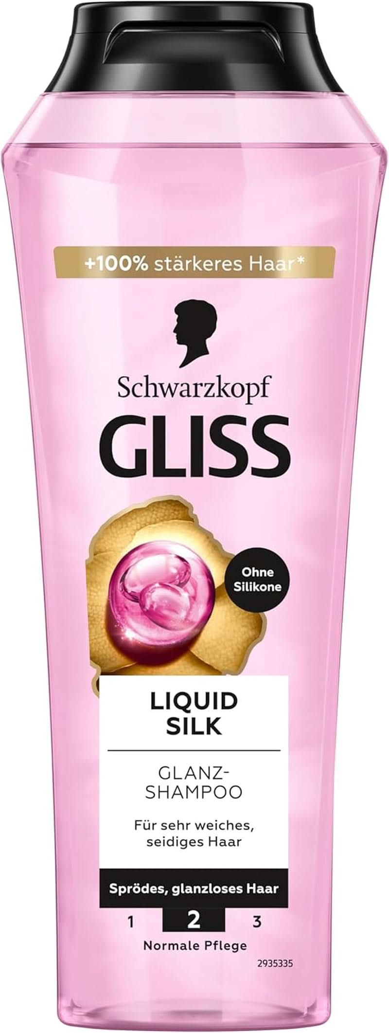 Gliss Shampoo Liquid Silk (250 ml), för ömtåligt och tråkigt hår Dusch och bad Naty Shop