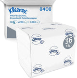 Kleenex enkelarks toalettpapper 8408, 2-lagers toalettpapper i bulkförpackningar, tillverkat av Fsc-certifierat papper, 36 förpackningar X 200 ark (7 200 ark)