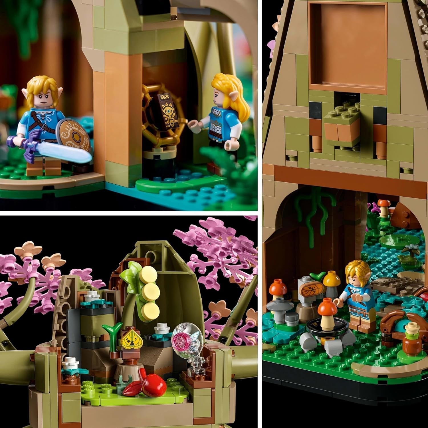 LEGO The Legend of Zelda Deku Tree 2-i-1 - samlarbit med Princess Zelda och 3 Link minifigurer - byggset för vuxna och presentidé för videospelsfans - 77092 Byggset Besuche den LEGO-Store