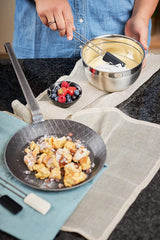 RÖSLE Serie 1888 Smidesjärnsstekpanna, hög kvalitet, hög kant för krispiga pommes frites och snabbstekt kött, lämplig för grillning och induktionsgrytor och stekpannor Naty Shop