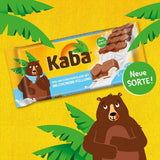 Kaba helmjölks- och mjölkgräddchoklad, fylld chokladkaka, 90g bar, smält-i-munnen choklad med lättmjölkgrädde och Kaba originalsmak