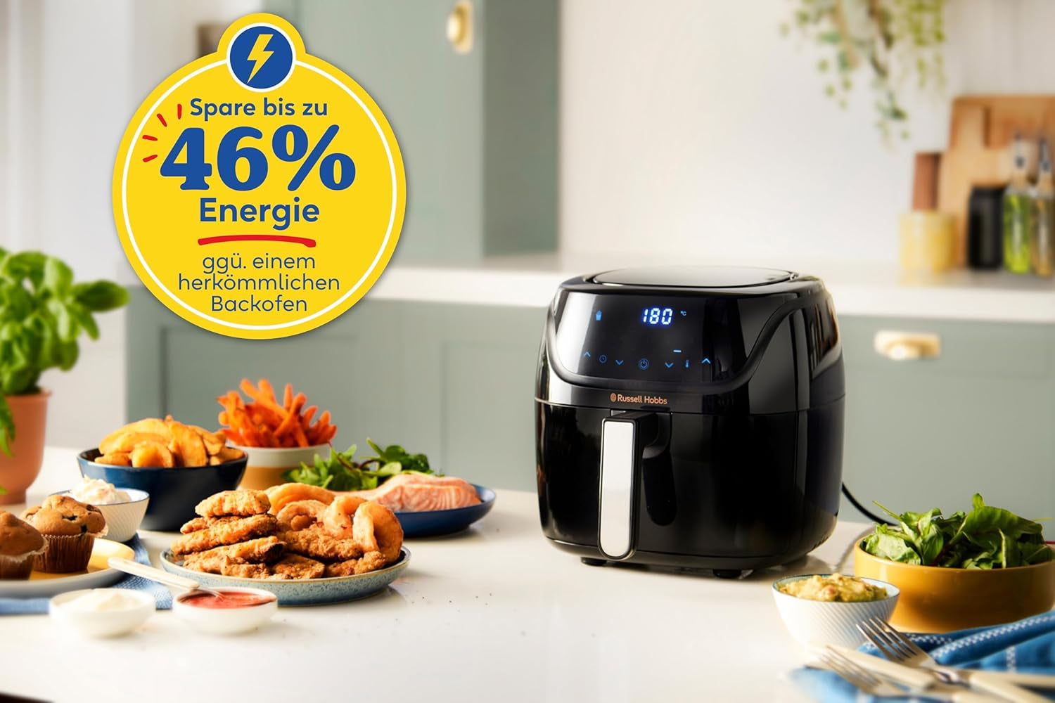 Russell Hobbs Air Fryer L 4L Rapid Airfryer, 7 matlagningsfunktioner, 10 program Hushållsapparater Naty Shop