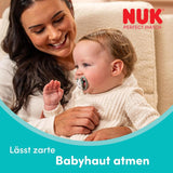 NUK Perfect Match luftnappar för spädbarn | 6-18 månader | Ortodontiska nappar som främjar luftcirkulationen och förhindrar utslag orsakade av saliv | 95 % acceptans av spädbarn** | Disney Minnie Mouse | Paket om 2