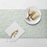 PAW - Airlaid Table Runner (40 Cm X 24 M) I Bordsdekorationer för nattvard, konfirmation, bröllop, jubileum, trädgårdsfest, dop I Bordsdekorationer Elegant bordsband - Willow Branch I Willow Branch