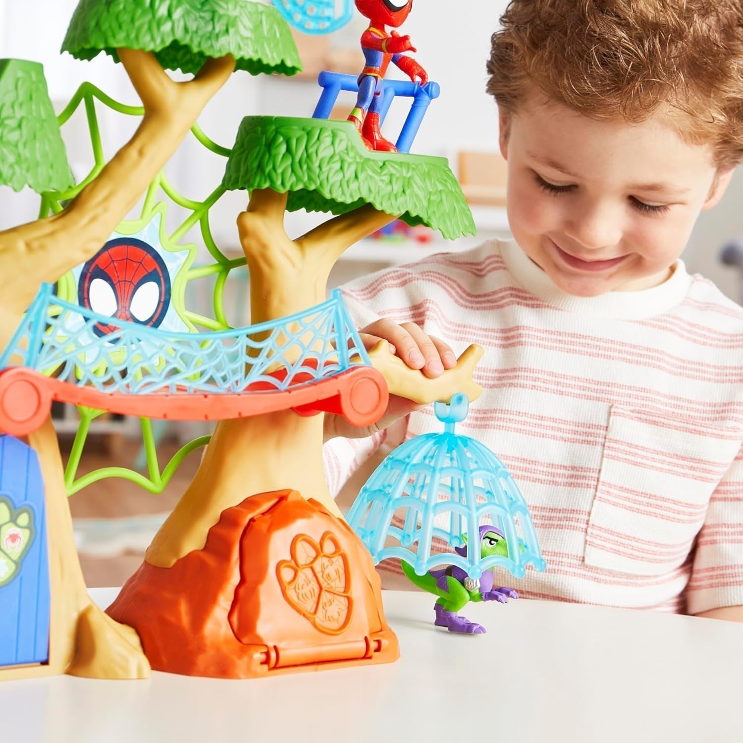 Marvel Spidey och hans supervänner Dino Treehouse Superhjälte Playset Actionfigurer Naty Shop