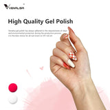 VENALISA Coral Orange UV Nagellack 15ml Gel Nagellack För UV Nagellampa Transparent Coral Orange Gel Nagellack Modeller För DIY Nageldesign