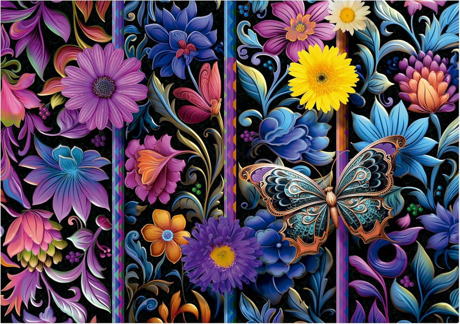 Educa - Pussel med 500 bitar för vuxna | Bada Bloom. Mått: 48 X 34 cm. Inkluderar Fixpuzzle pussellim. I 11 år (19909) Puzzle Naty Shop