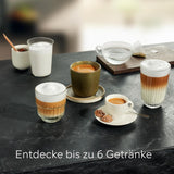 Siemens EQ500 klassisk automatisk espressomaskin, TFT färgskärm, 5 sorters kaffe och mjölk, dubbelkoppsfunktion, enkel rengöring, avtagbar bryggenhet, med mjölkslang, svart, TP511E19