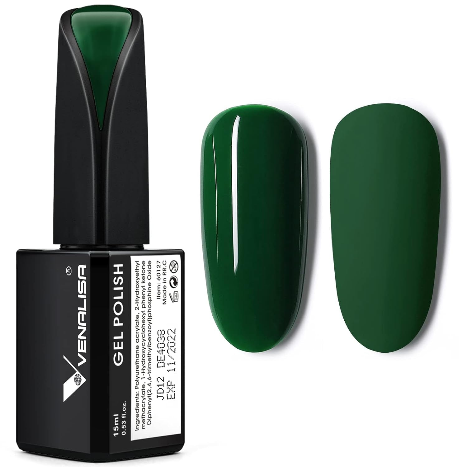 VENALISA Coral Orange UV Nagellack 15ml Gel Nagellack För UV Nagellampa Transparent Coral Orange Gel Nagellack Modeller För DIY Nageldesign
