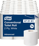 Toalettpapper Tork Small Roll White T4, Advanced, 2-lagers, 48 ​​× 200 ark, 472161