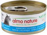 Almo Nature HFC Natural - Våtfoder för vuxna katter - Atlantisk tonfisk - Mänsklig kvalitet, Glutenfri och Monoprotein - 6 x 70g