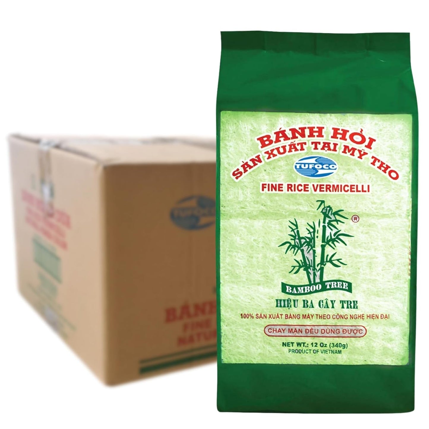 BAMBUTRÄD - Färsk ris vermicelli - 1 x 400g