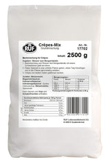 RUF Waffel-Mix, Großpackung, Grundmischung Zur Herstellung Von Waffeln Im Waffeleisen, Für Großküchen, Kantinen, Hotell och restauranger, 1 X 2500G Mix för bakning och matlagning Naty Shop Crêpesteig Single