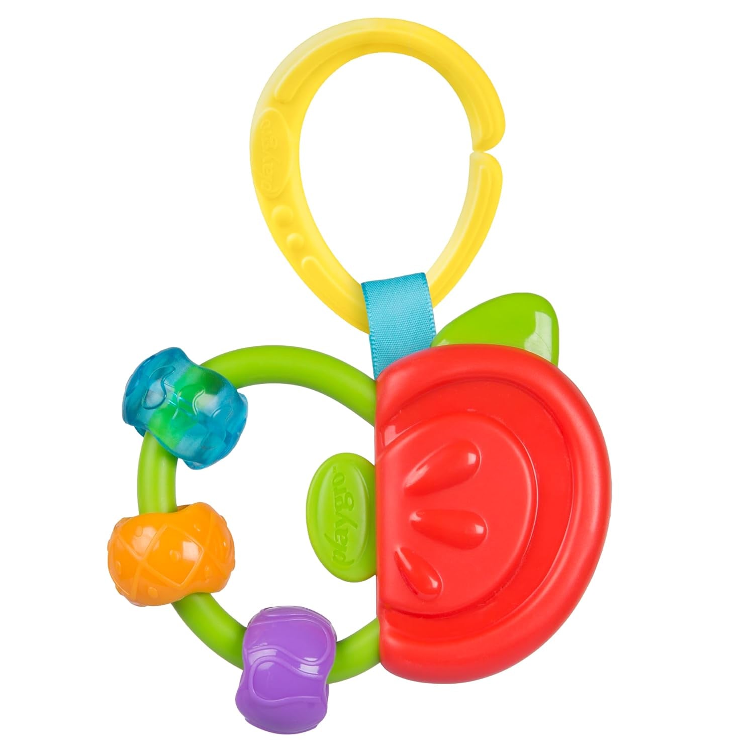 Playgro Clip Clop Sensory Garden Activity Present Pack - Sensorisk trädgårdsleksak för bebisar från 0 månader - Interaktiv leksak med skallror, bitring och barnvagnsvän - 4 stycken