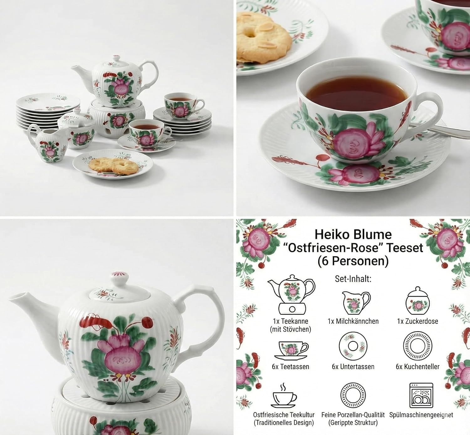 Östfrisiskt te Rose Tea Service