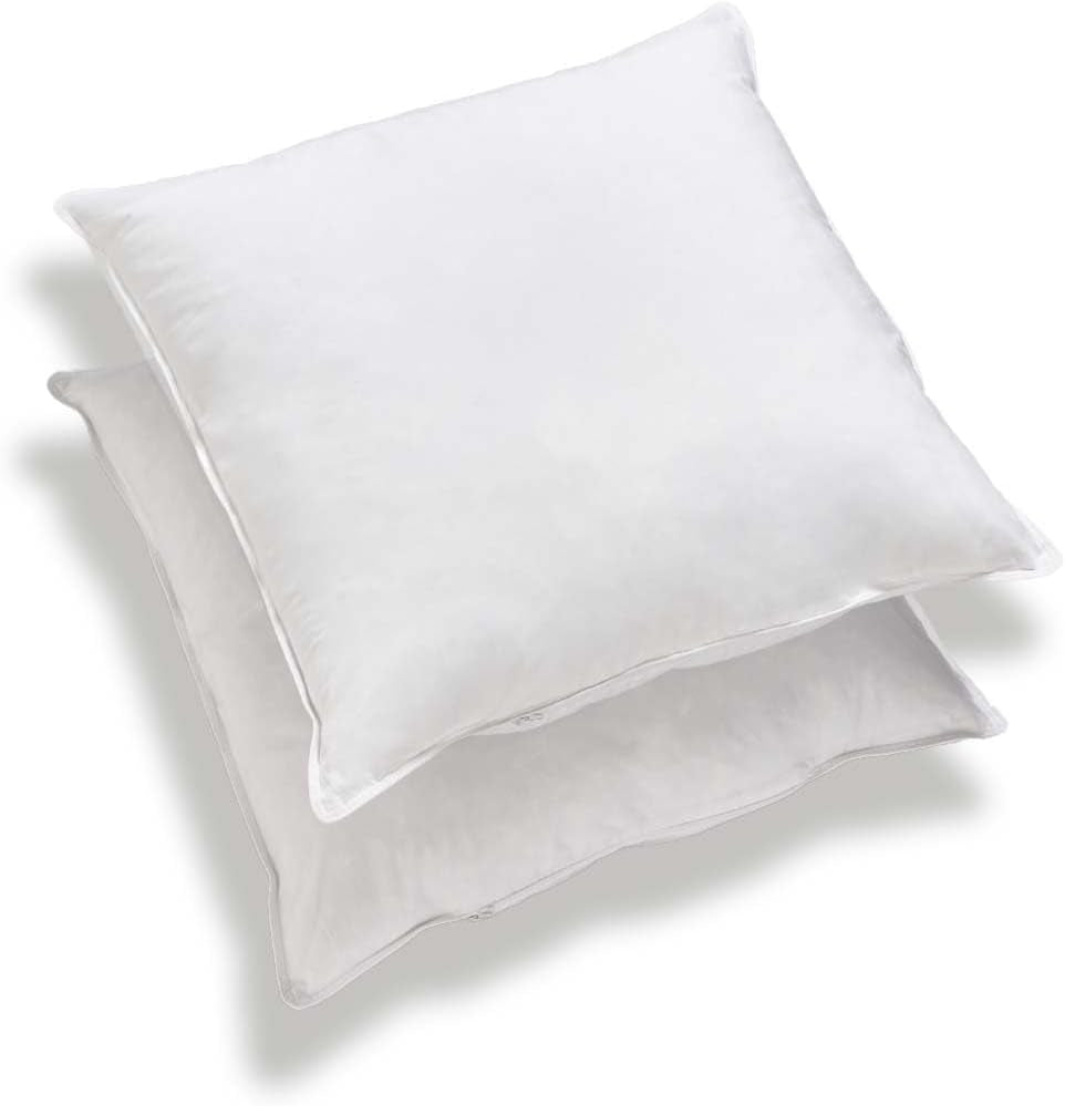 Bleu Câlin Set med 2 rektangulära anti-kvalster, antibakteriella kuddar, fluffig komfort, T 60X60 Cm, 100% bomull, perfekt hygiensortiment Naty Shop standardkuddar