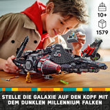LEGO Star Wars Dark Millennium Falcon, Rymdskeppsset, Byggleksak för barn, Födelsedagspresent för pojkar, tjejer och fans, Äventyrsleksak 75389 Byggset Besuche den LEGO-Store