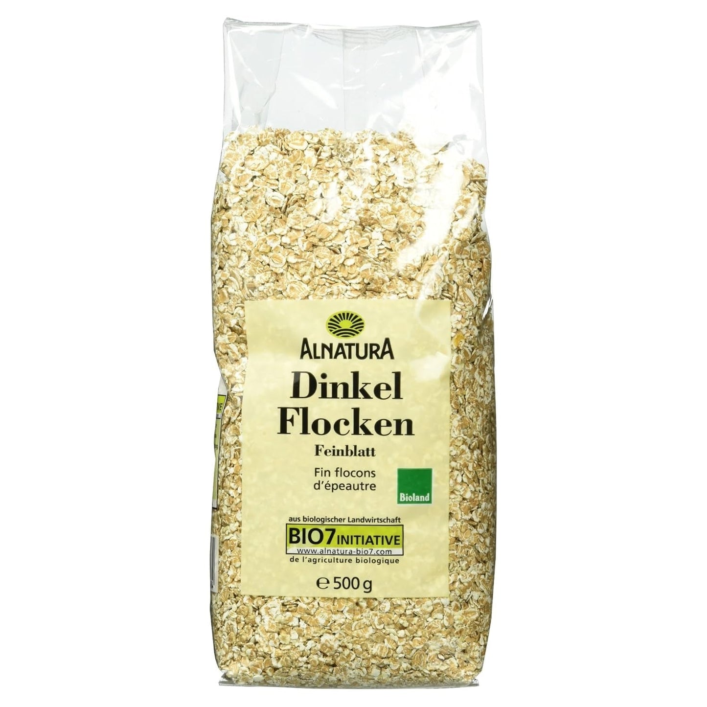 Ekologiska dinkelflingor, fina flingor, 500g