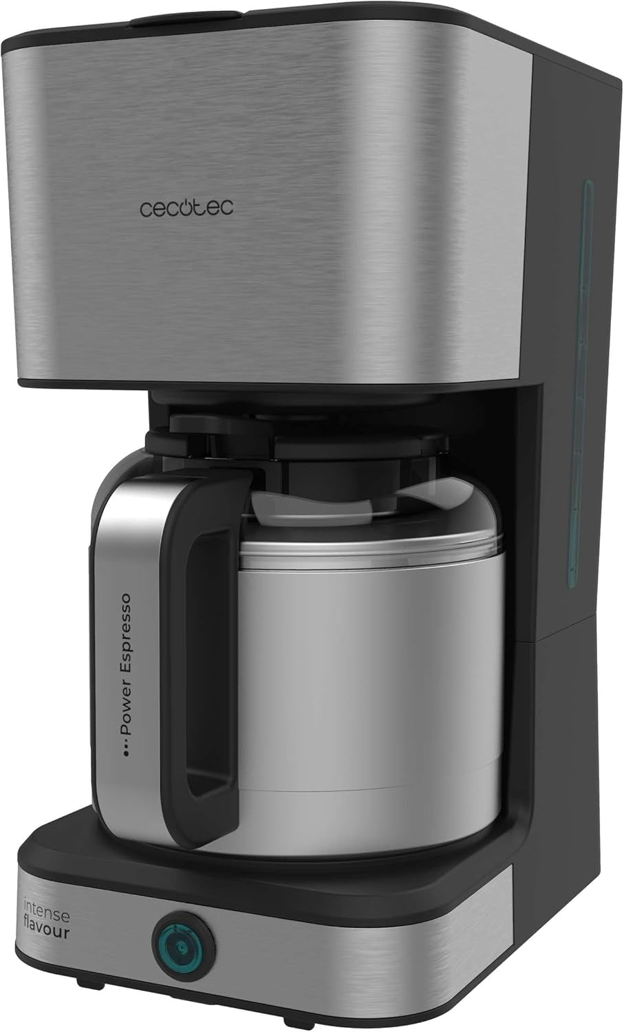 Cecotec Coffee 66 Drop & Thermo dropp kaffebryggare, 950 W, 1,2 L, 10 koppar, ExtremeAroma-teknik, anti-droppfunktion, vattennivåindikator, återanvändbart huvudfilter, överhettningsskydd