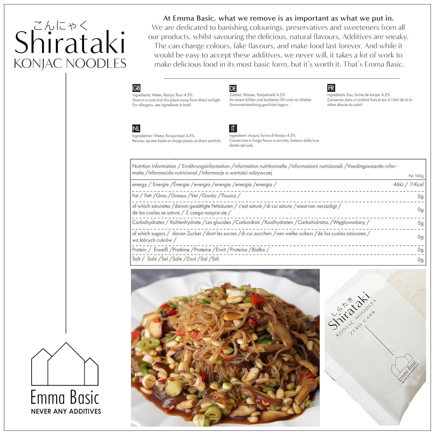 - Shirataki Konjac Nudlar 12x270g | Vegan | Glutenfri