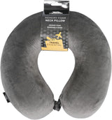 Trespass Memow Memory Foam Nackkudde med avtagbart överdrag, Grå Varje cervikal ortopediska kuddar Naty Shop