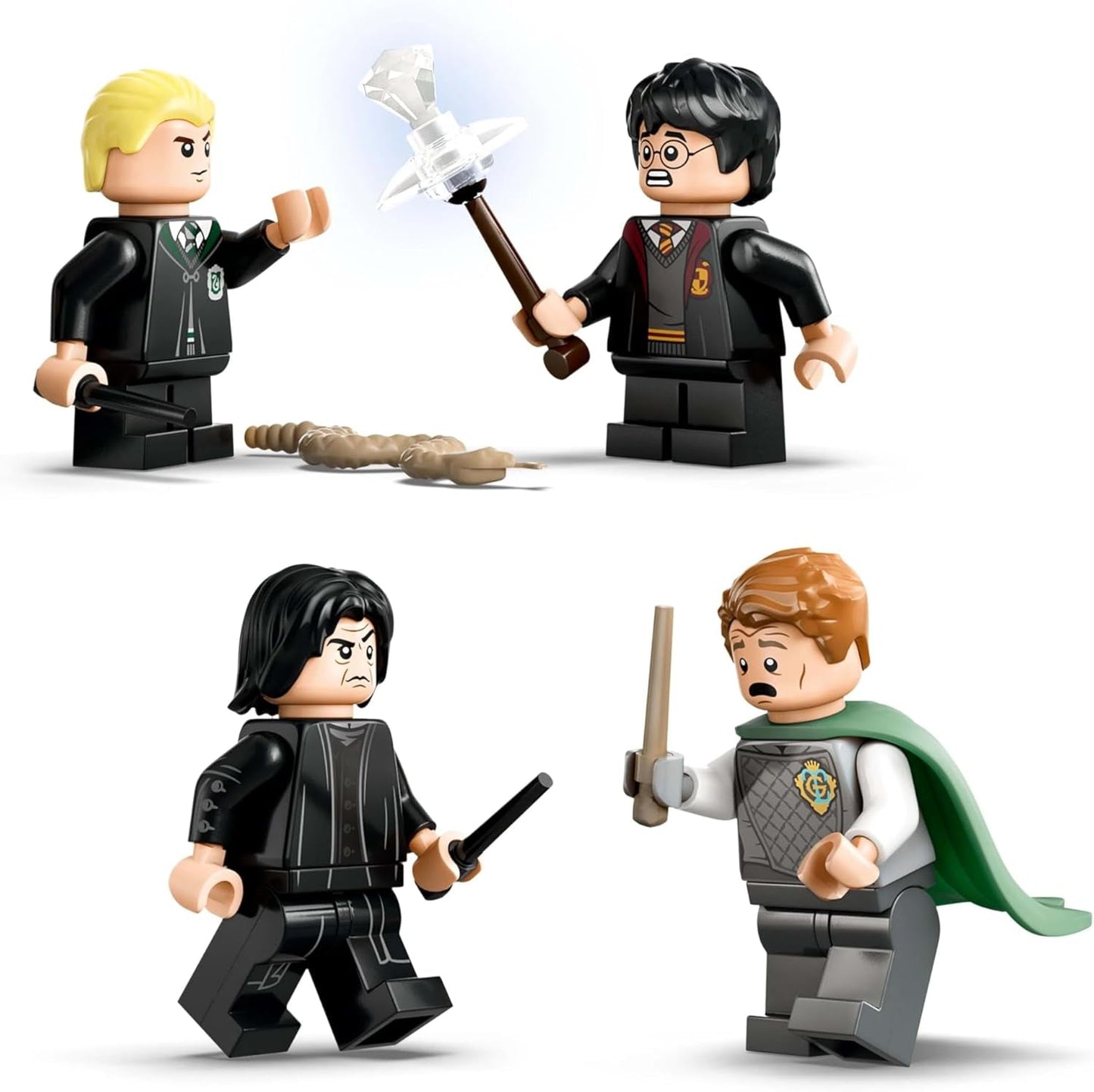 LEGO Harry Potter Hogwarts Castle: Duellklubbbyggnadsset med 4 minifigurer inkl. Draco Malfoy, Gilderoy Lockhart & Severus Snape, set Med funktion För pojkar och flickor i åldern 8+ 76441 Byggset Besuche den LEGO-Store