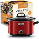 Slow Cooker Crock-Pot, 2 temperaturinställningar + Håll varm funktion, 3,5 liter (3-4 personer), Röd [SCV400RD] Slow Cooker Naty Shop Standardtitel