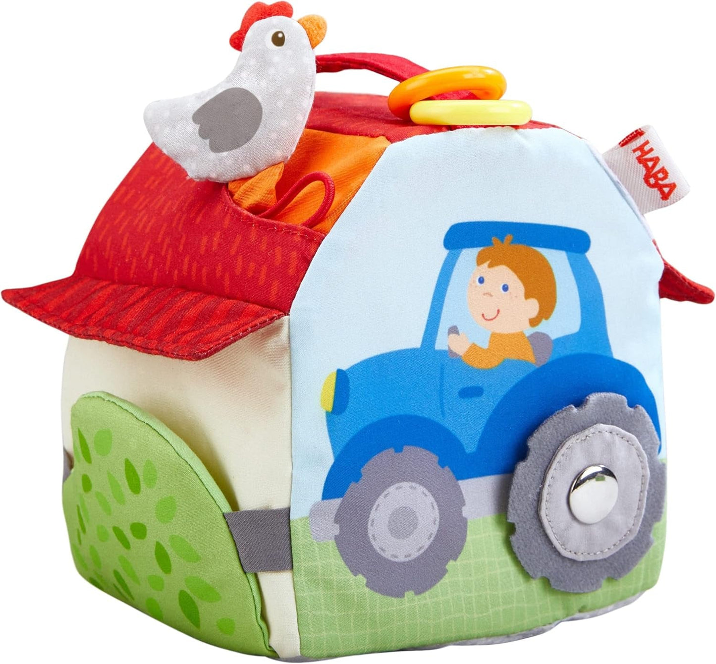 HABA 306383 - Lekkubgård, multifunktionell leksak från 6 månader Babyleksaker Naty Shop