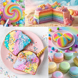 Ätbart glitter - 6G matfärgspulver för choklad, jordgubbar, muffins, kakor, fondant (lila)