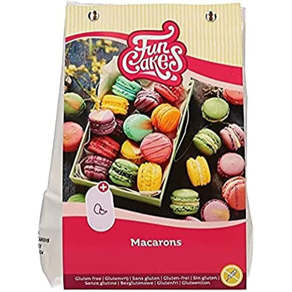 Funcakes Mix Für Macarons, Glutenfrei: Einfach Zu Berübenen, Perfekt Hausgemachte Macarons, Köstlicher Mandelgeschmack, Halal-Zertifiziert, 300G Mix för bakning och matlagning Naty Shop Standardtitel